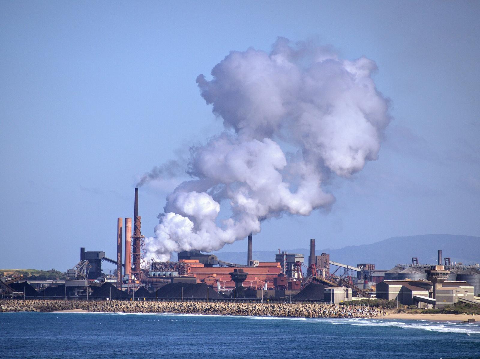 2020 06 06 Steelworks of BlueScope Steel Limited company in Port Kembla, Australia
