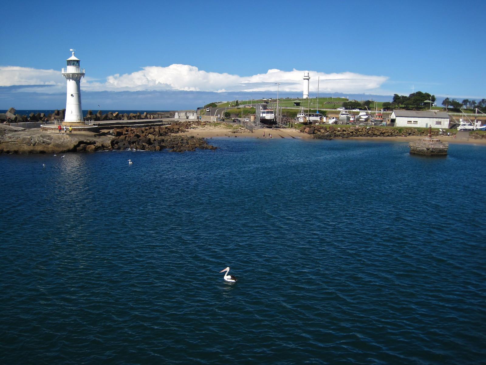 Buildings in Town on Seashore